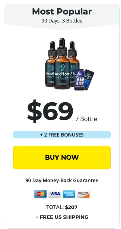 Audifort 3 bottles