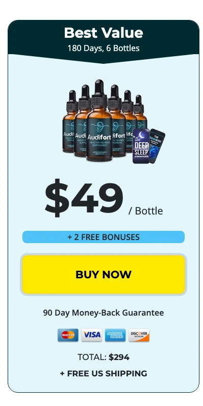 Audifort 6 bottles