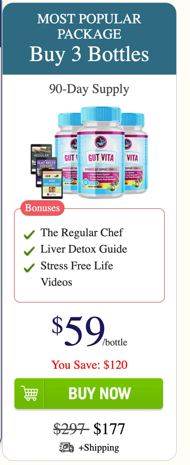 Gut Vita 3 bottles