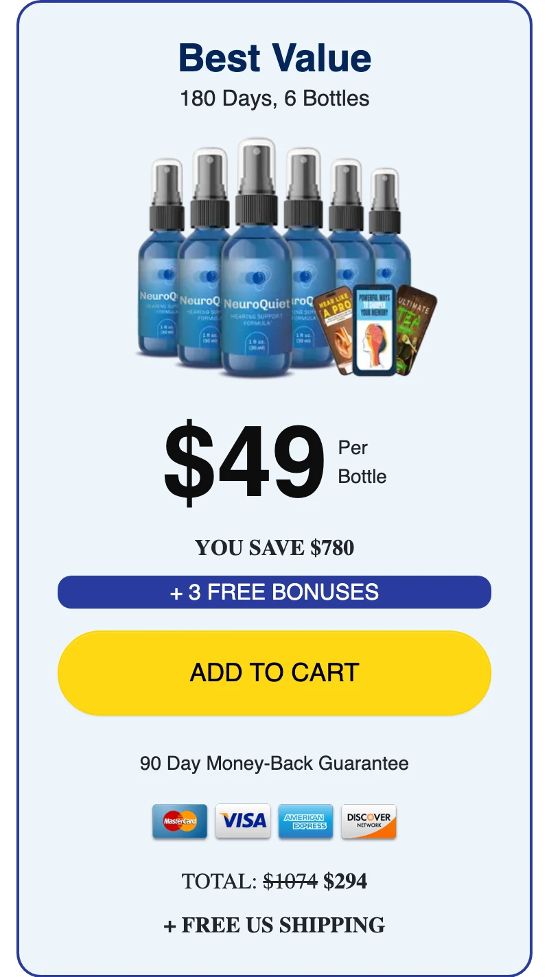 NeuroQuiet 6 bottles