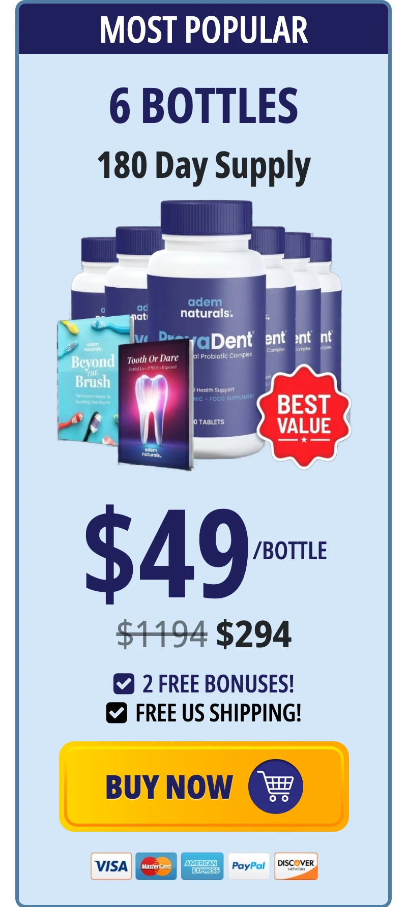ProvaDent 6 bottles